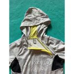 Mondetta Full Zip Up Long Sleeve Gray/ Yellow Hooded Jacket Women's Size Small Photo 3