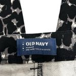 Old Navy Black Cheetah Leopard Dress Pants Women’s Size 2 Regular  Capri Design! Photo 3