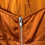 ASOS  DESIGN Premium satin pleated mini dress orange US 6‎ Photo 3