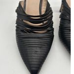 Something Navy  Arabella Black Mules Size 7 Slip On Leather Pointed Toe Photo 4