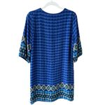 Everly  Blue Abstract Aztec Lined Women’s Dress Size Medium Photo 1