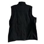 Lands' End Women's Large Black Marinac Fleece Vest Full Zip Sleeveless Photo 2