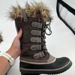 Sorel Joan of Arctic Fur Trim winter boots Shale faux fur cuff waterproof sz 8.5 Photo 6