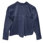 Madewell Women’s Cropped Oversized Blue Corduroy Shirt Jacket Small Photo 5