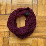 H&M Burgundy Knit Infinity Scarf Photo 0