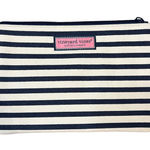 Vineyard Vines  Navy and White Striped Cosmetic Bag Photo 0