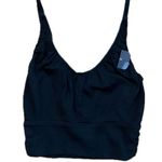 Melrose and Market Ribbed Cropped Tank Top Black Size XS Photo 0