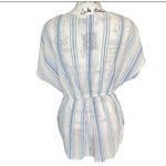 Urban Outfitters NWT Out From Under Blue White Striped Cotton Coverup Romper M Photo 4