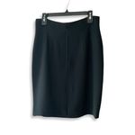Kenar VTG Skirt Womens 14 Black A-Line Back Slit Lined Knee Length Office Glam Photo 2