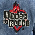 House of Blues Embroidered Jean Jacket large Blue Photo 4