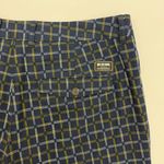 Wildfang The Essential Tailored Trouser Pant Plaid Navy Blue White Yellow Size 12 Photo 12