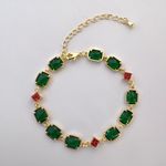 Adjustable Crystal Charm Bracelet for Women Gold Photo 0