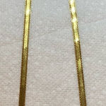 New Gold Bronze 16" Herringbone Necklace Photo 0