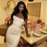 House Of CB  'Nalita' Vintage Cream Embellished Strapless Midi Dress NWOT size L Photo 10