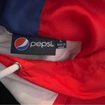 Pepsi  Windbreaker W/Hood Color Block Retro Logo Zip Front/Pockets Unisex Photo 4