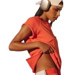 FP Movement Winning Stretch Top Summer Poppy XS NWOT Lounge Gym Pilates Tennis Orange Photo 5