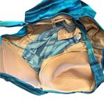 Lands' End Teal and Beige Adjustable Strap Top Photo 2