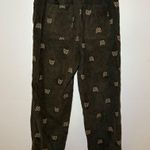 Urban Outfitters Green Corduroy Pants Butterfly Embroidered Stretch Elastic M Photo 1