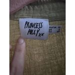 Princess Polly Sage Green Gauze Cotton Long Sleeve Button Down Oversize Shirt Photo 2