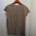 Umgee  oatmeal knitted oversized‎ tee Tshirt with front knot Photo 4