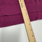 Rachel Zoe Sweater Womens Large Pink Purple Ribbed Knit Henley Photo 4