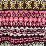 Multicolor Fair Isle Apres Sweater Mock Neck Tunic New York & Company Cabincore Size L Photo 6
