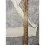 Garnet Hill White Tendu Surplice Neckline Pima Cotton Wrap Front Sweater size S Photo 6