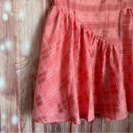 C/MEO COLLECTIVE  Coral Check Same Things Mini Babydoll Dress Photo 7