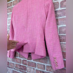 Central Park West NEW ramona tweed blazer in pink XS Photo 10