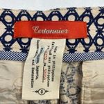 Anthropologie  Cartonnier Geometric Printed Stretch Crop Skinny Pant‎ Size 0 Photo 4