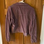 American Eagle  Size Small Women's Teen Girl Purple Mauve Corduroy Cropped Jacket Photo 4