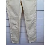 Alexander McQueen Womens IT 40 Cream Yellow Slim Straight Leg Skull Rivet Pants Photo 5