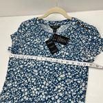 Lauren Ralph Lauren Womens Floral Stretch Jersey Tee Dress Blue White Medium NEW Photo 10