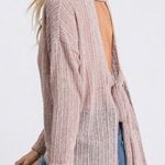 Bow TiE Sweater Top Tan Photo 2