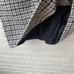 Sag Harbor Womens Wool Blend Black and White Houndstooth Pencil Skirt Vintage Photo 3