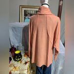 LuLaRoe Kristen Peach Cowl Neck Pullover Photo 5