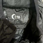 Zyia  Windbreaker Jacket Black Active Full Zip Women's Size M hooded packable Photo 2