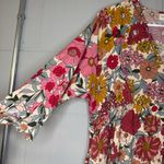 Natural Life  Stella V-Neck Mini Dress in Pink Vintage Floral Women’s Size Small Photo 3