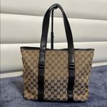 Gucci Canvas Monogram Tote Bag Photo 1