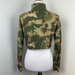 Adidas Camo Crop Quarterzip Hoodie Small Photo 5