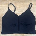 Fabletics Black Crop Sports Bra - M Photo 0