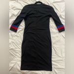 Lea & Viola Black Dress with Red and Blue Sleeve Accents Size 2 Photo 2