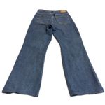 ZARA  Jeans Womens Size 6 Blue Wide Leg Distressed Ripped Denim Flare High Rise Photo 1