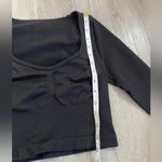 NWOT OQQ Sweetheart Ruched Cropped Long Sleeve Activewear Top Photo 5