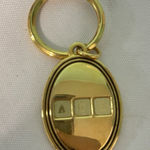 Vintage A.C.E Letters Initials Gold Keychain Key Ring Photo 0