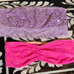PINK - Victoria's Secret BOTH  Lace Bandeaus X 2 Photo 0