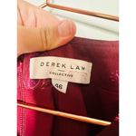 DEREK LAM COLLECTIVE Red Floral Chiffon Keyhole Empire Waist Midi Dress Size 44 Photo 10