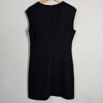 Club Monaco Sculptural Mini Dress Women's 10 Black Minimalist Neutral LBD Career Photo 8