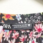 ZARA  Floral Pleated Ruffle Dress Medium Photo 2