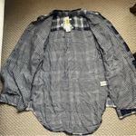 Westbound  Soft Modal Knit Farmer Gingham Plaid Button Down Shirt Small Photo 4